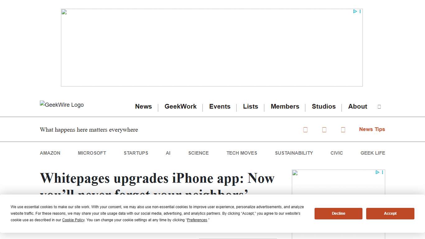 Whitepages upgrades iPhone app: Now you'll never forget your neighbors' names – GeekWire